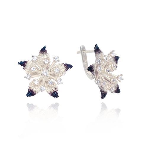 Ember Star Flower Earrings