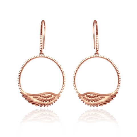 Feathered Halo Earrings
