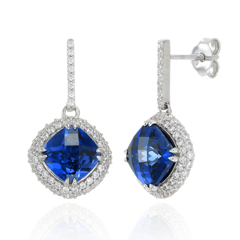 Sumptuous Blue Sapphire Earrings