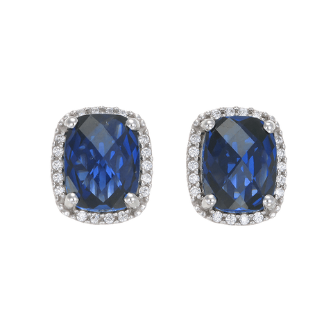Luscious Blue Sapphire Earrings