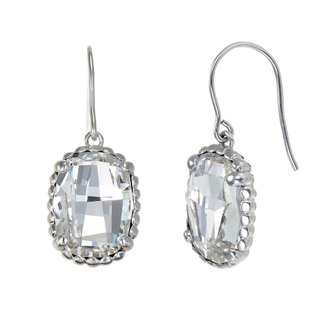 Luminous White Crystal Earrings