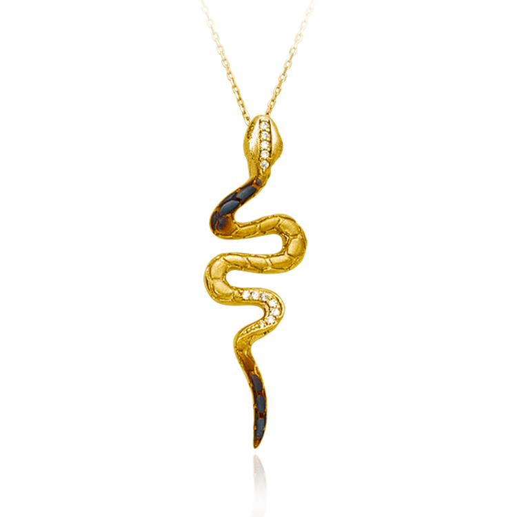 Ember Slinky Snake Pendant – Karina Ariana