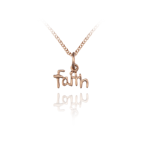 "Faith" Charm Pendant