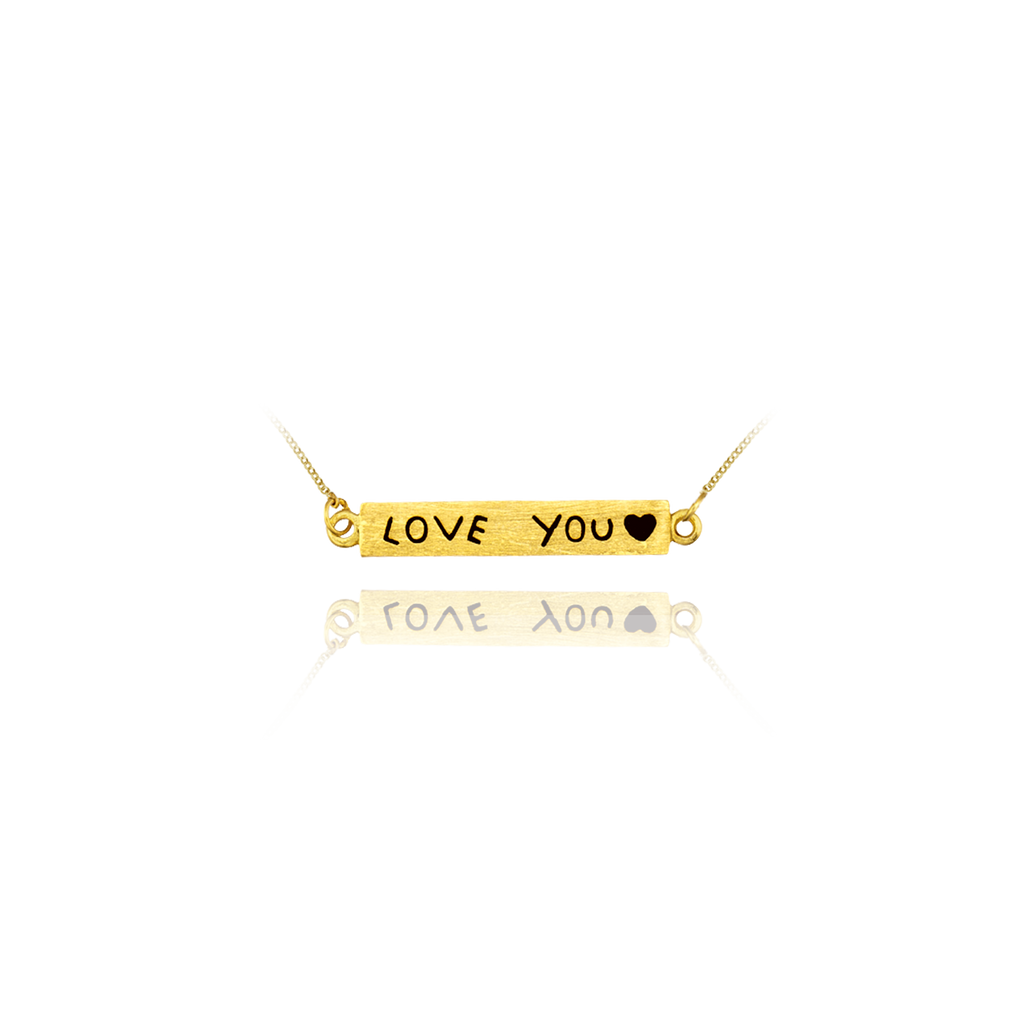 "Love You" Banner Pendant