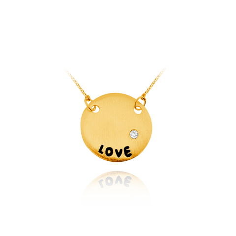 LOVE Circle Pendant