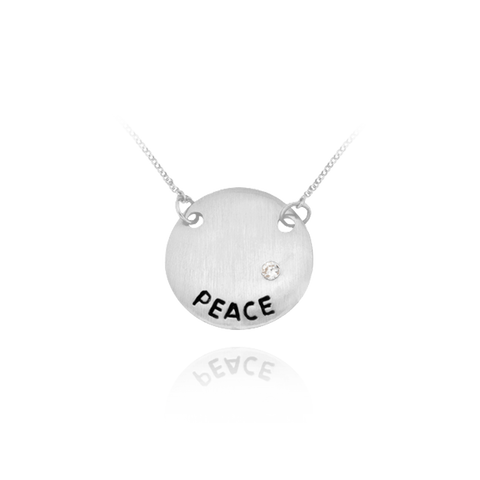 PEACE Circle Pendant