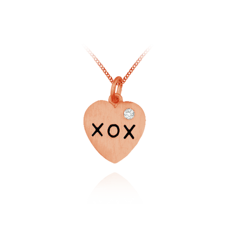 XOX Heart Charm Pendant