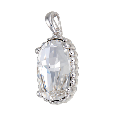 Luminous White Crystal Pendant
