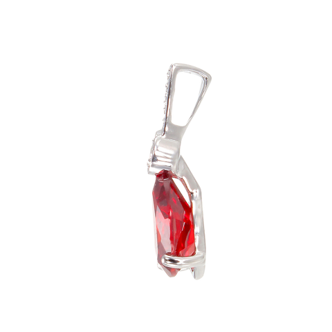 Gorgeous Ruby Red Drop Pendant