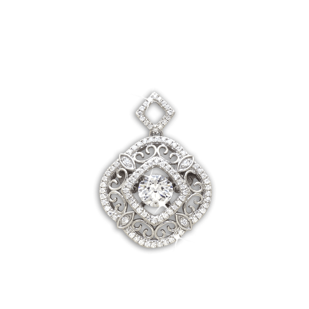 Quatrefoil design Pendant with swirled detailing