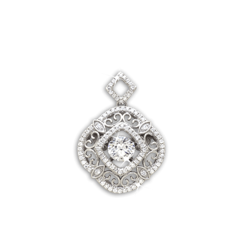 Quatrefoil design Pendant with swirled detailing