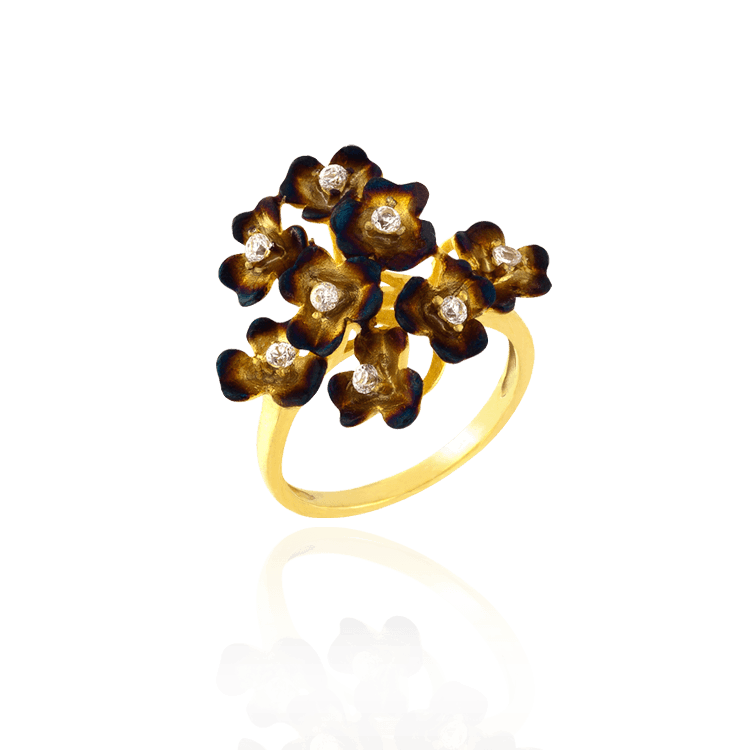 Ember Buttercup Bouquet Ring