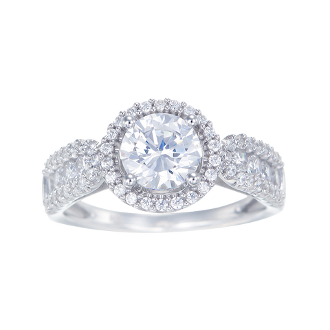 Graceful Royal Design Halo Ring