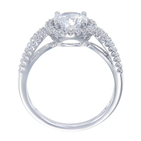 Graceful Royal Design Halo Ring
