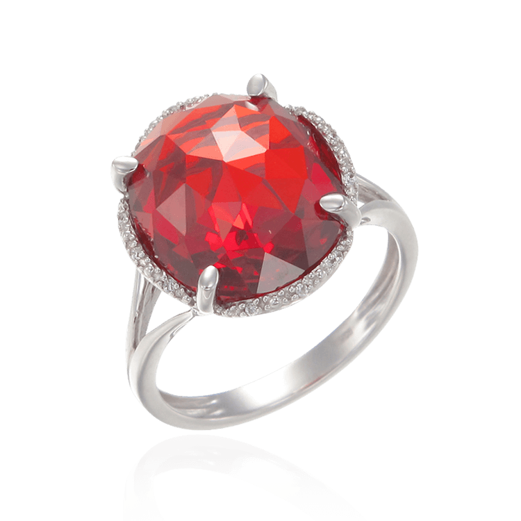 Red on sale cocktail ring