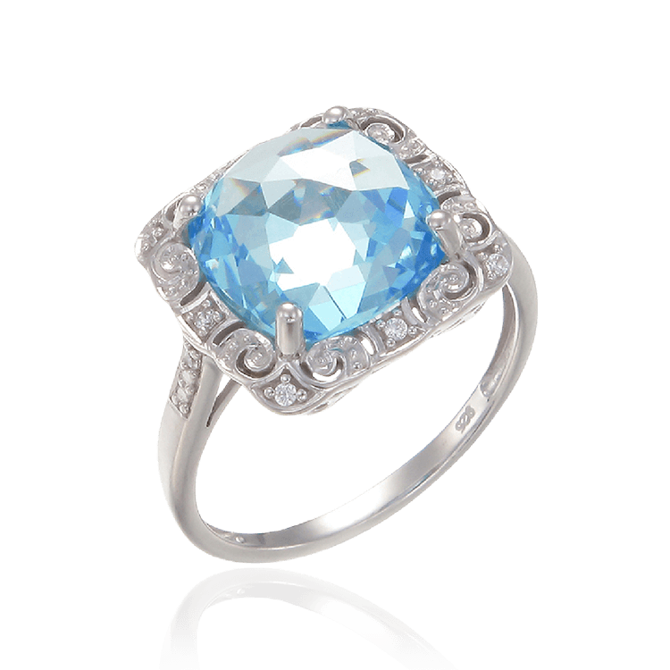 Classically Styled Blue Ring