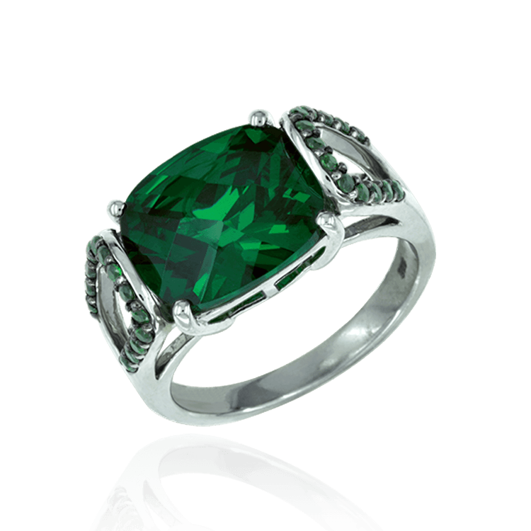 Emerald Green Oval Ring