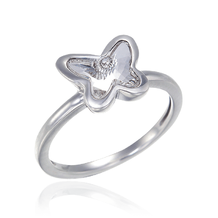 Crystal Glowing Butterfly Ring