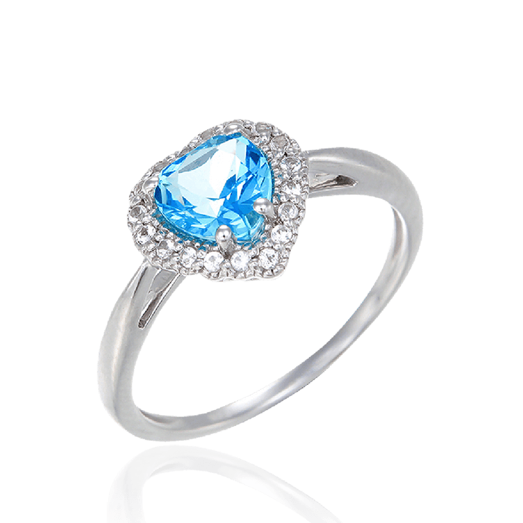 Luscious Passion Topaz Heart Ring