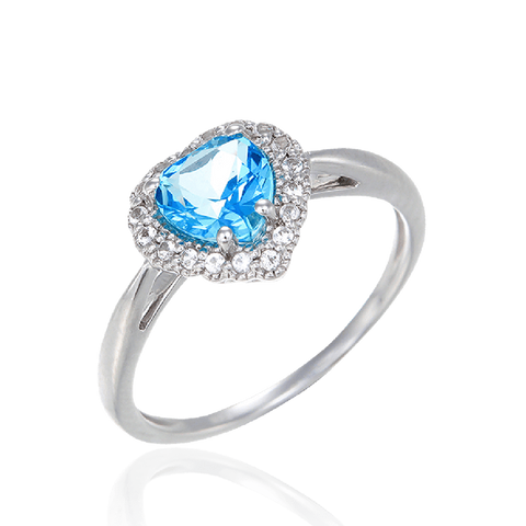 Luscious Passion Topaz Heart Ring